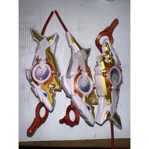 Beyblade Burst Sword Launcher Lot – 3x Power Launchers w/ Ripcords